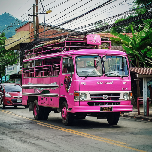 proadvert._thai_pink_bus_street_with_green_trees_behind_bus_ult_64d59b0e-f74d-4663-bc18-d26515f67ae7