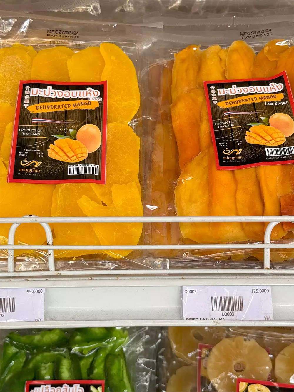 What exotic fruits can be brought from Thailand