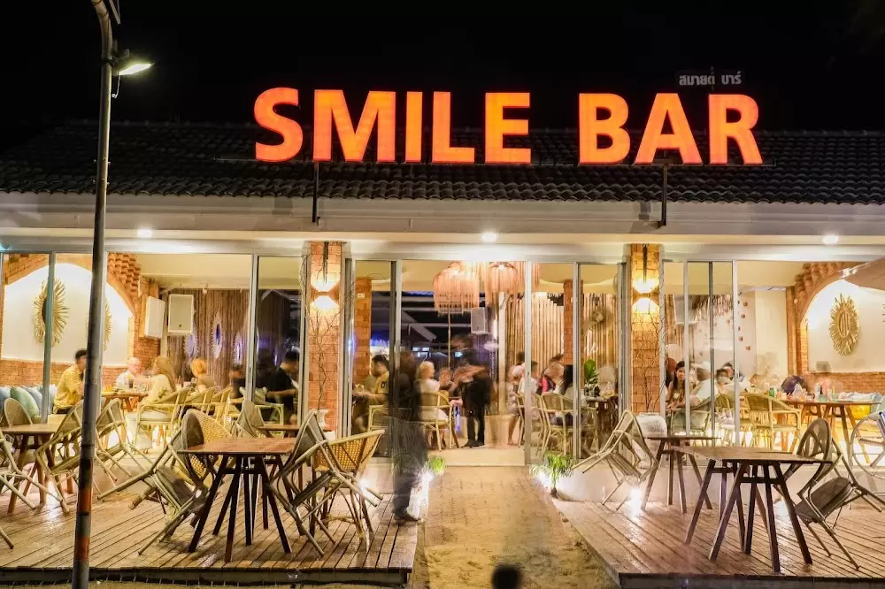 Smile Bar with fireworks show on Kamala Phuket