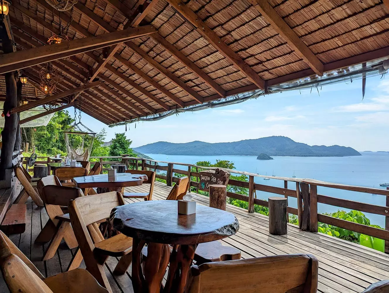Tarzan Sea Side Cafe with a beautiful view in Phuket
