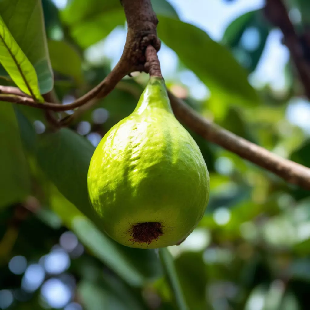 What fresh guava tastes like in Thailand
