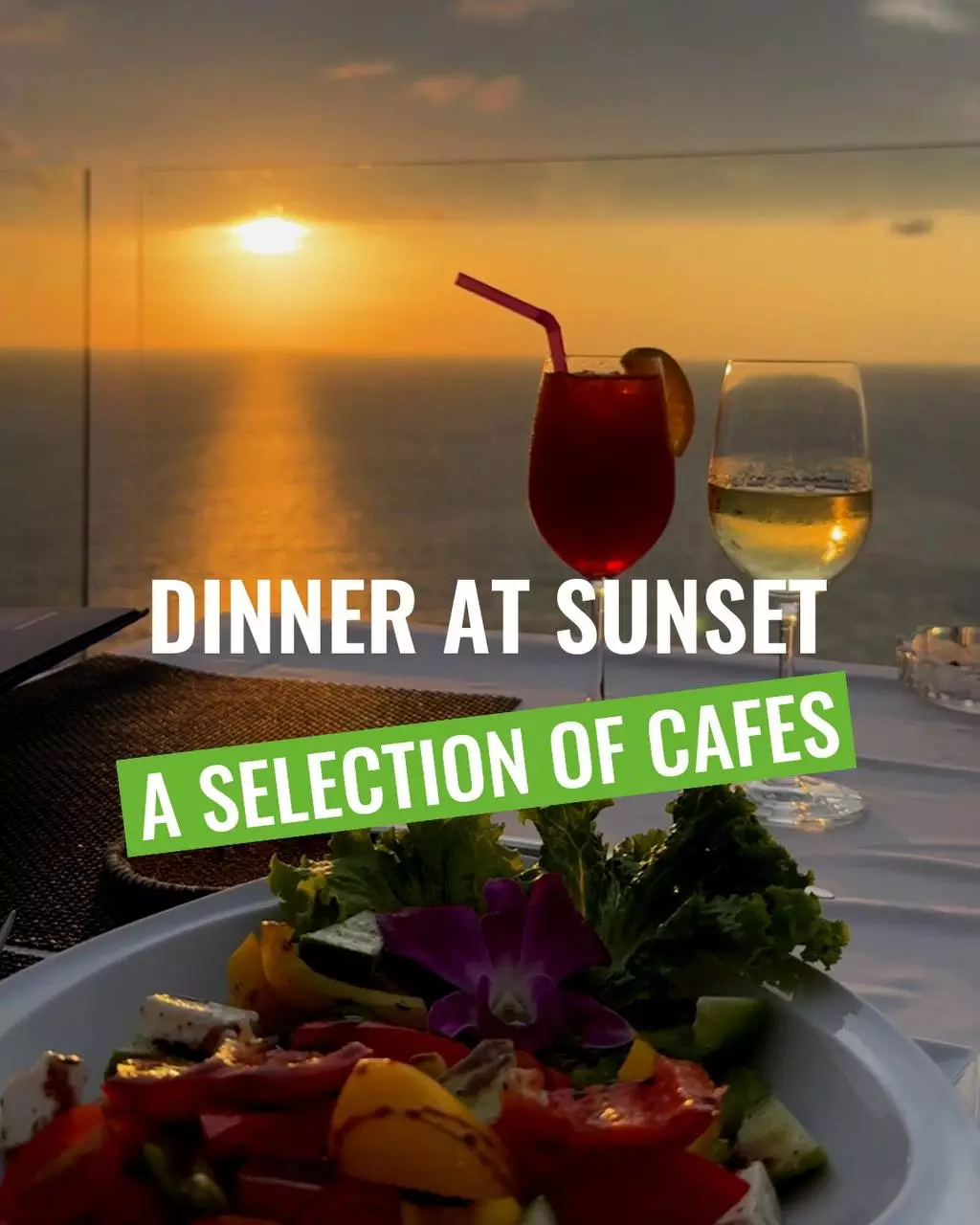 Sunset dinner cafe in Phuket