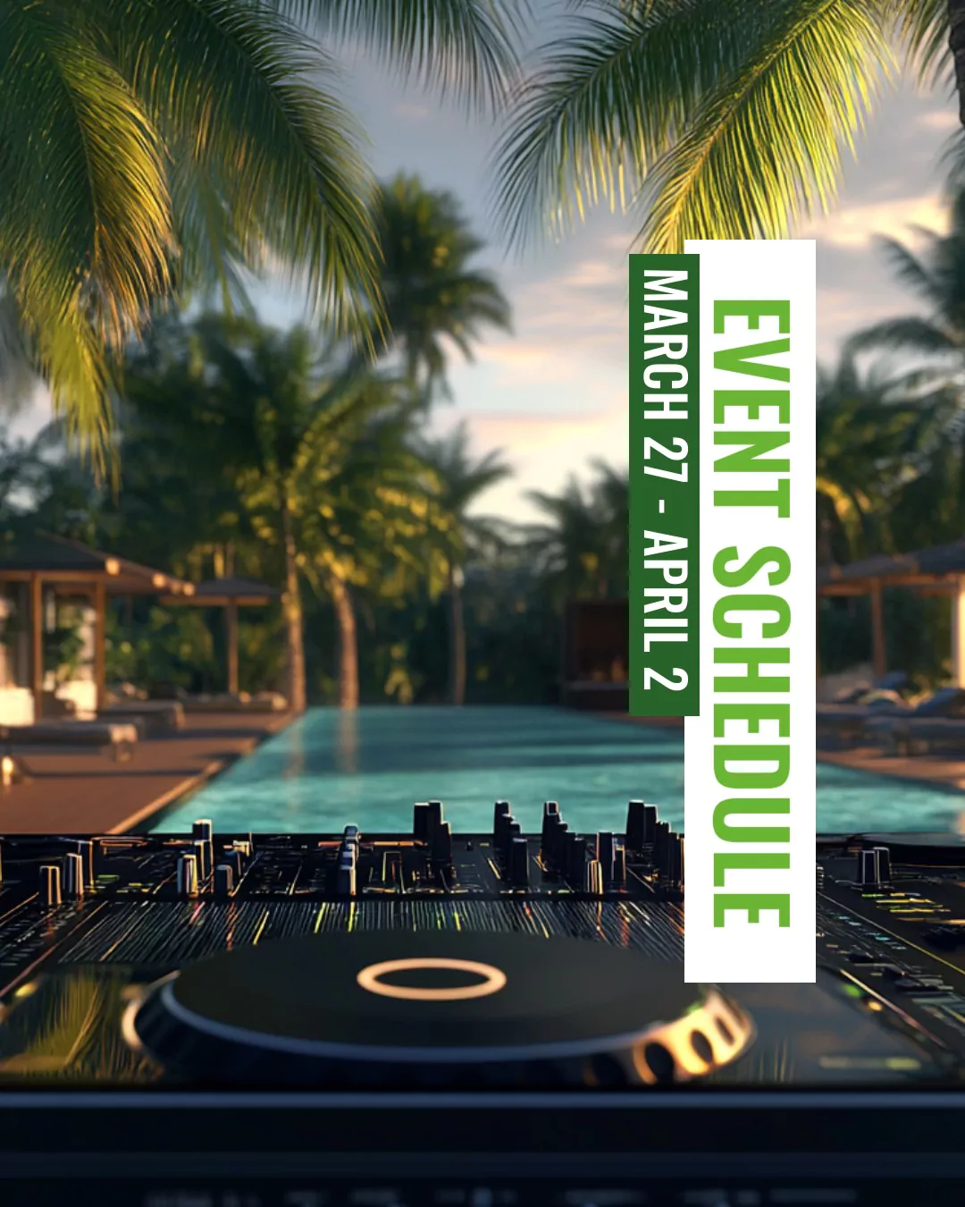 The upcoming week (March 20-26) route