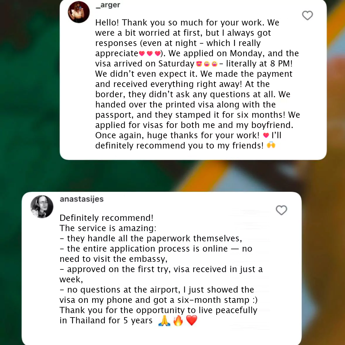 DTV visas by Easythai address